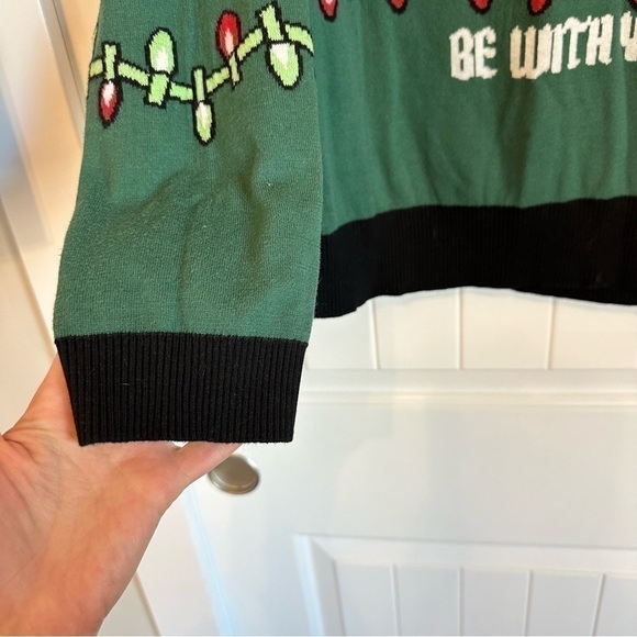 Star Wars Christmas sweater yoda holiday soft cozy comfy green red unisex XL - Picture 6 of 9